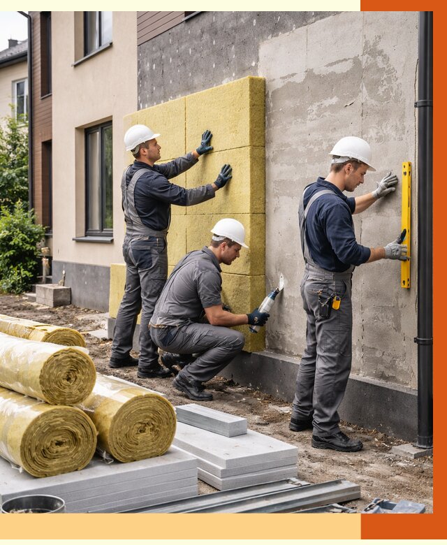 Утепление таунхауса в Нефтеюганске от 7321 руб/м2 — комплекс под ключ | ТепломастерНфт