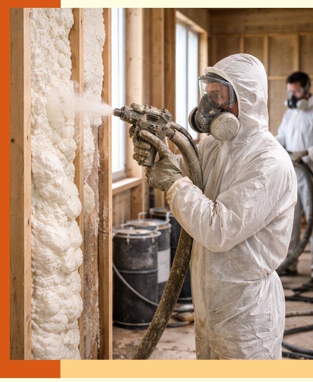 Утепление каркасного дома пенополиуретаном в Нефтеюганске