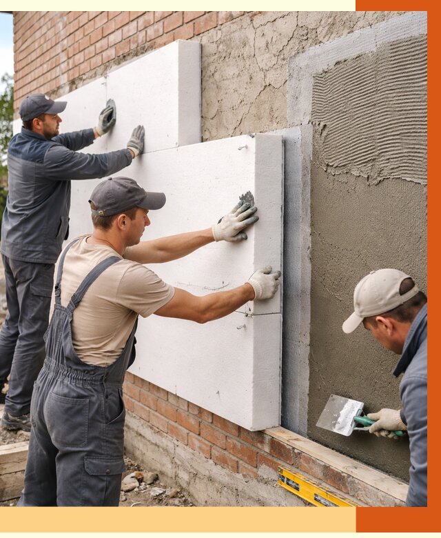 Утепление кирпичного дома в Нефтеюганске от 4271 руб. под ключ | ТепломастерНфт