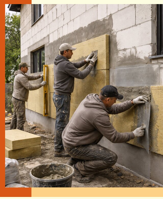 Утепление дома из газобетона в Нефтеюганске качественно и долговечно