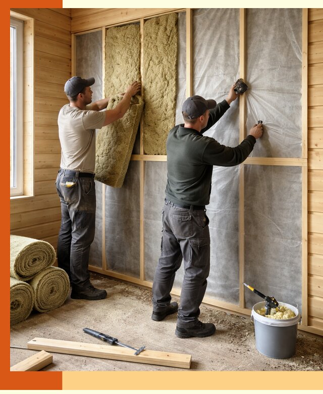 Утепление дома из минибруса в Нефтеюганске: комплексные теплоизоляционные работы