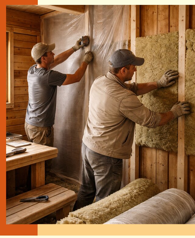 Утепление бани изнутри в Нефтеюганске качественно и недорого