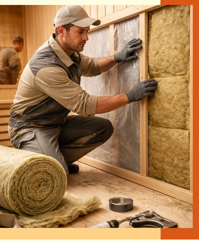 Утепление сауны изнутри в Нефтеюганске от 6609 руб. за м2 | ППУ, под ключ — ТепломастерНфт