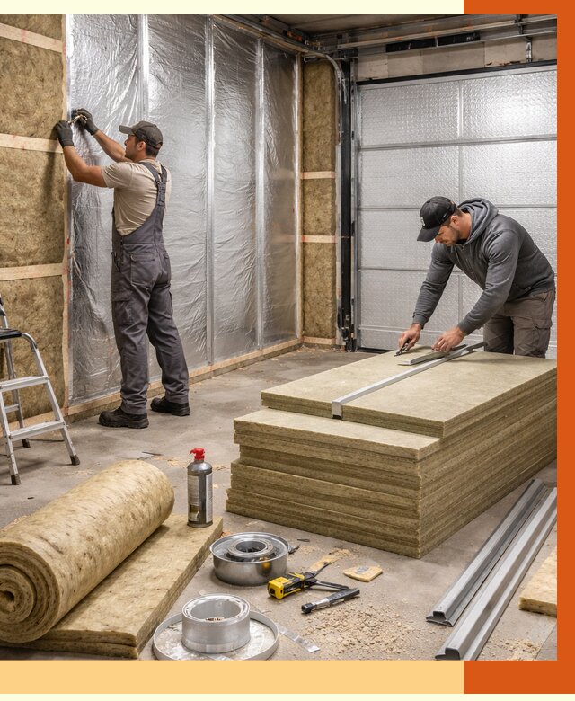 Утепление гаража в Нефтеюганске от 4576 руб/м2 — комплексное утепление ворот и стен | ТепломастерНфт