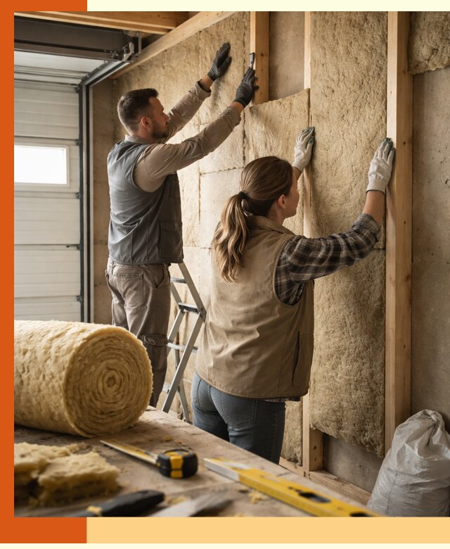 Утепление гаража изнутри в Нефтеюганске: быстро и надежно