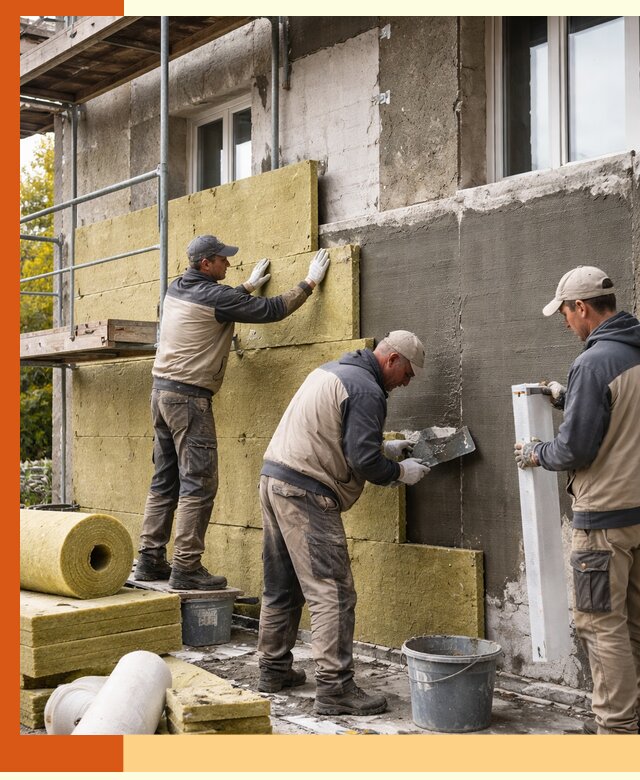 Утепление фасада зданий и домов в Нефтеюганске