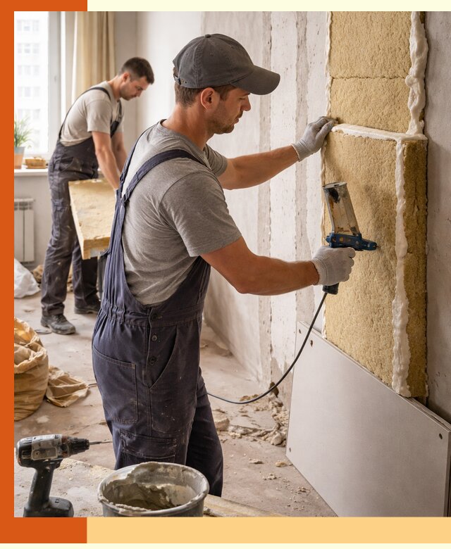 Утепление стен изнутри в Нефтеюганске — качественно и эффективно