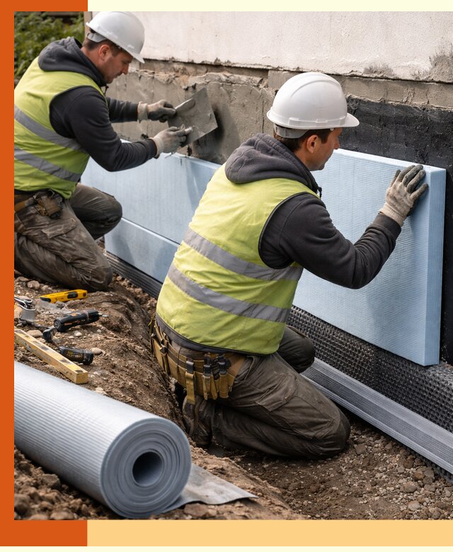 Утепление фундамента снаружи в Нефтеюганске — профессиональная теплоизоляция