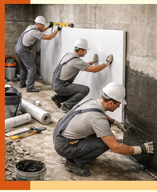 Утепление фундамента изнутри профессионально в Нефтеюганске