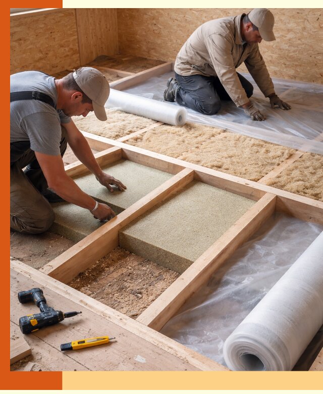 Профессиональное утепление деревянного пола в Нефтеюганске