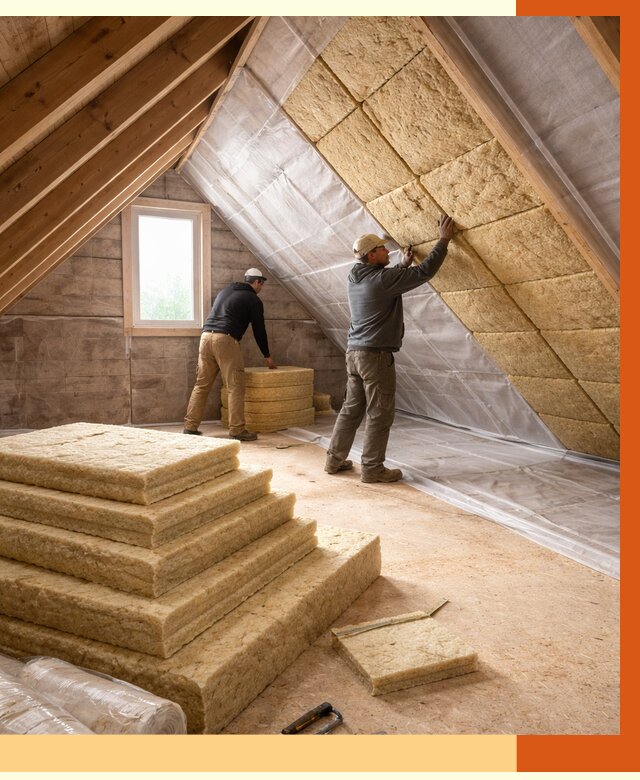 Утепление мансарды в Нефтеюганске от 2542 руб/м2 — комплексно и под ключ | ТепломастерНфт