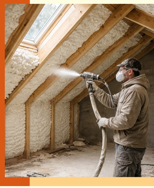 Утепление мансарды ППУ в Нефтеюганске быстро и надежно