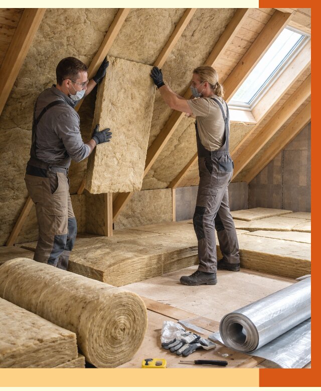 Утепление мансарды минватой в Нефтеюганске от 4271 руб./м2 — монтаж и пароизоляция | ТепломастерНфт