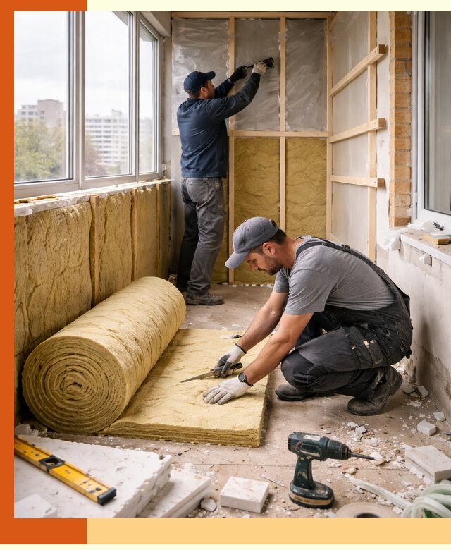 Утепление балкона под ключ в Нефтеюганске качественно и быстро