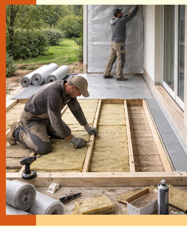 Утепление террасы в Нефтеюганске — тепло и защита круглогодично