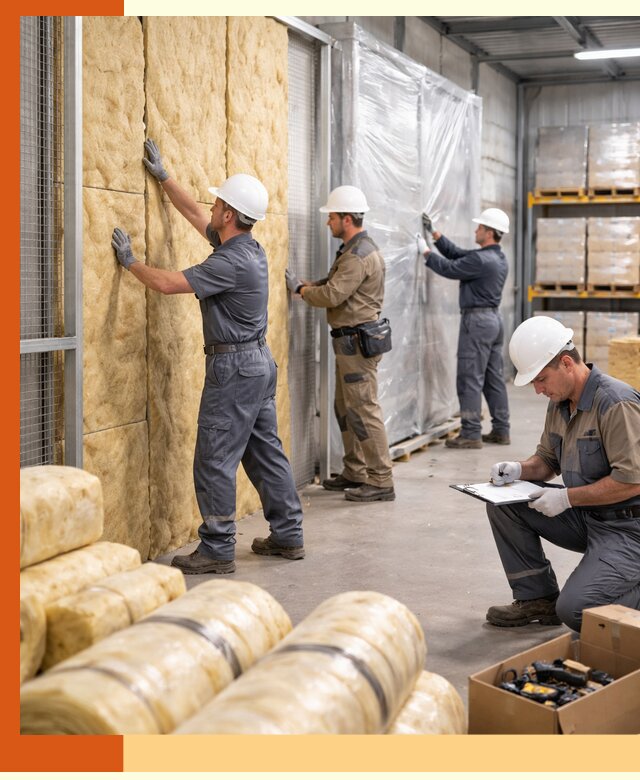 Утепление склада готовой продукции в Нефтеюганске качественно и быстро