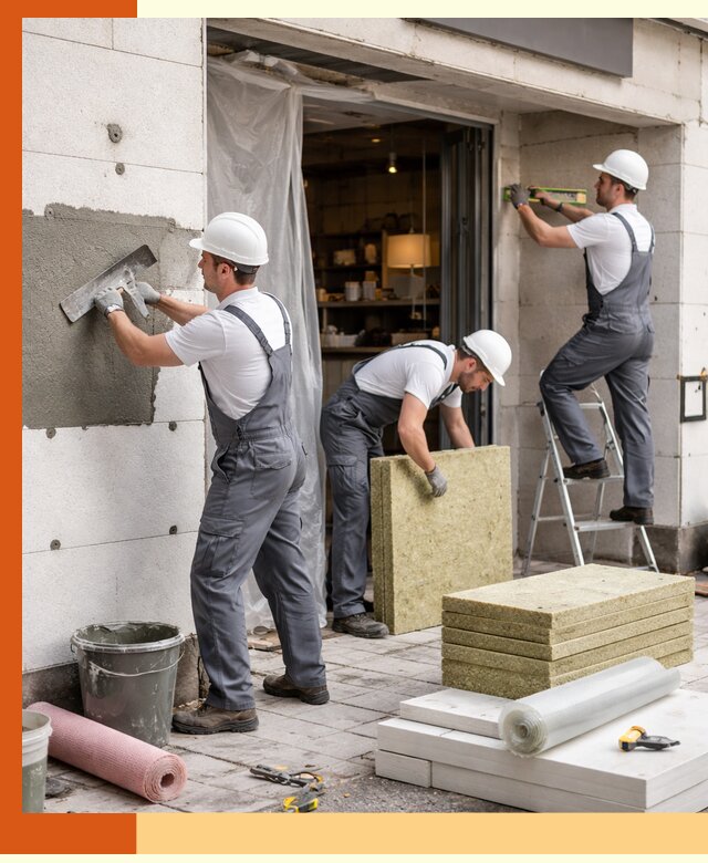 Утепление кафе в Нефтеюганске: профессиональная теплоизоляция и монтаж