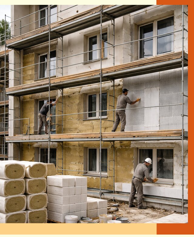 Утепление гостиницы в Нефтеюганске от 7321 руб./м2 — комплексно, ППУ, под ключ | ТепломастерНфт