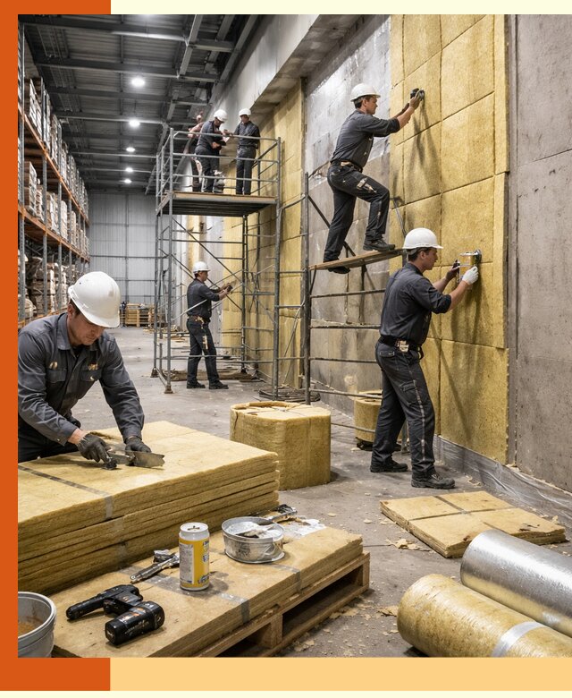 Утепление логистического центра в Нефтеюганске качественно и экономично