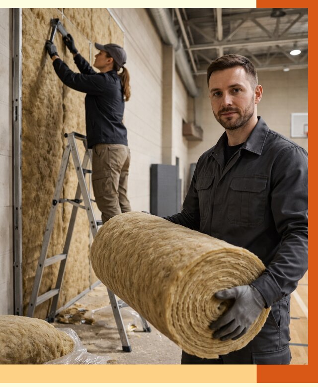 Утепление спортзала в Нефтеюганске от 7626 руб/м2 — комплексное утепление под ключ | ТепломастерНфт