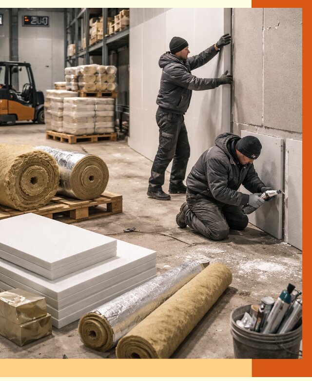 Утепление холодного склада в Нефтеюганске от 8643 руб/м2 — комплексное под ключ | ТепломастерНфт