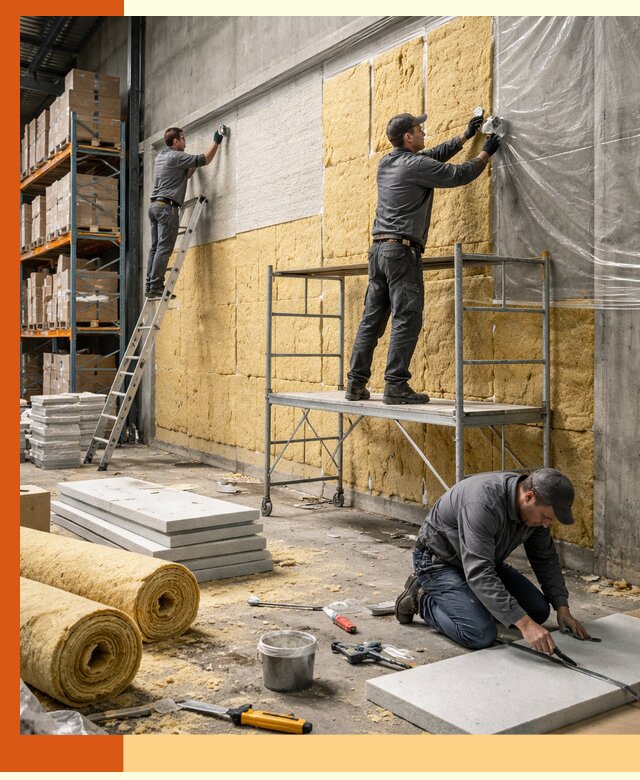 Утепление холодного склада под ключ в Нефтеюганске