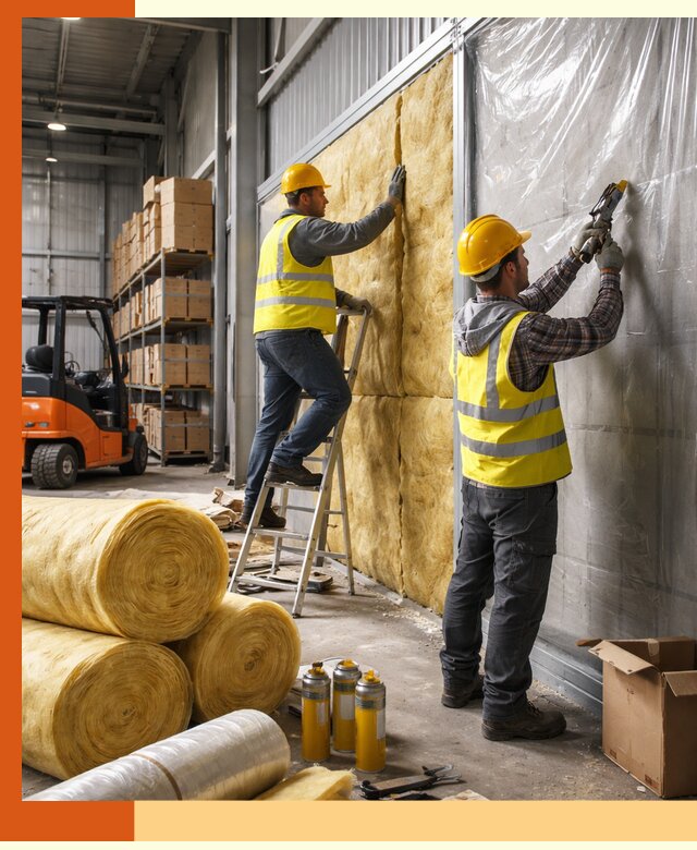 Утепление склада с техникой в Нефтеюганске под ключ