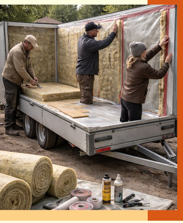 Утепление прицепа в Нефтеюганске под ключ от 12710 руб. — комплекс от ТепломастерНфт