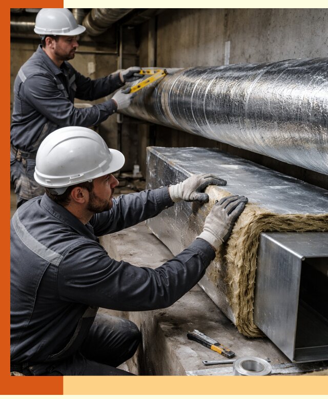 Профессиональное утепление воздуховодов и теплоизоляция в Нефтеюганске