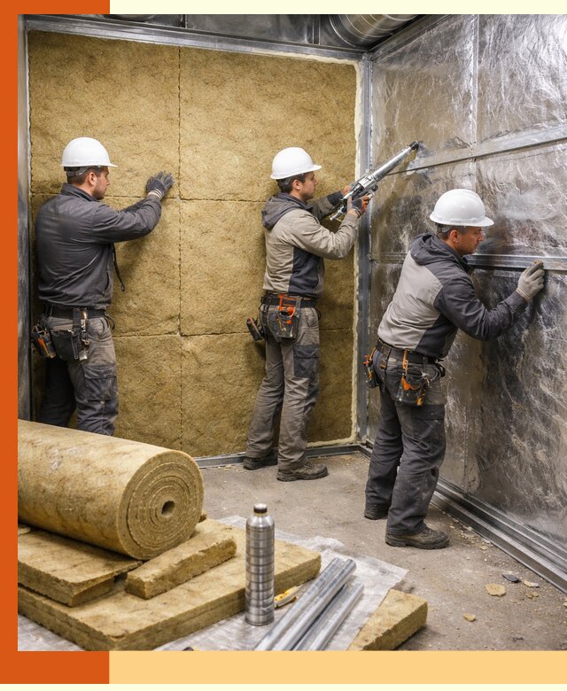 Утепление венткамеры в Нефтеюганске — качественная теплоизоляция и шумопоглощение