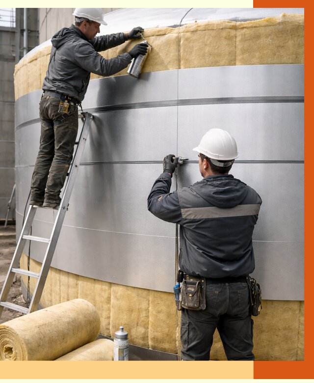 Утепление цистерны в Нефтеюганске пенополиуретаном от 14744 руб. под ключ | ТепломастерНфт