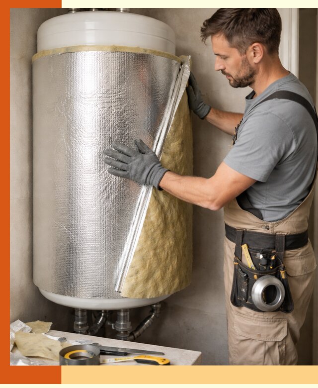 Утепление бойлера в Нефтеюганске для снижения теплопотерь и экономии энергии