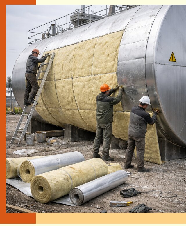 Утепление резервуаров с топливом в Нефтеюганске надежно и экономично