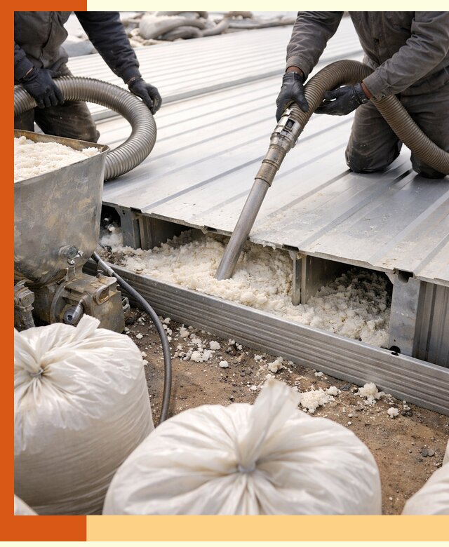 Заполнение пустот кровельных панелей пенными и мокрыми герметиками в Нефтеюганске