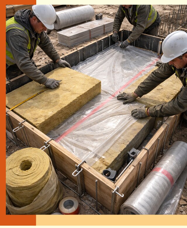 Теплоизоляция опалубки для строительства в Нефтеюганске