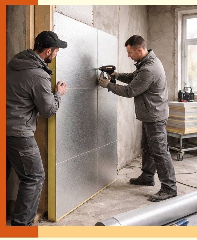 Утепление PIR панелями домов и зданий в Нефтеюганске