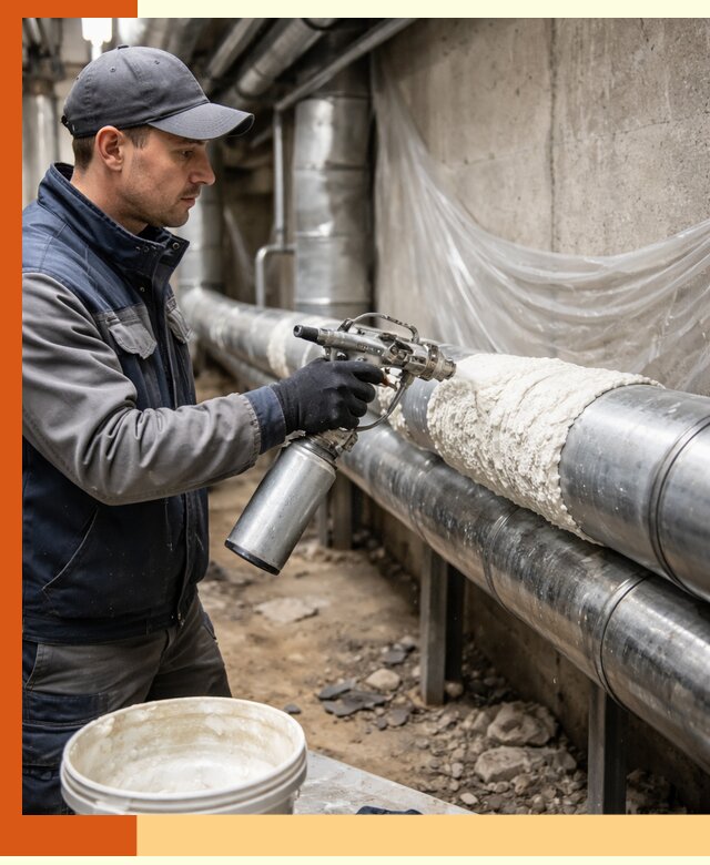 Утепление труб жидкой теплоизоляцией в Нефтеюганске