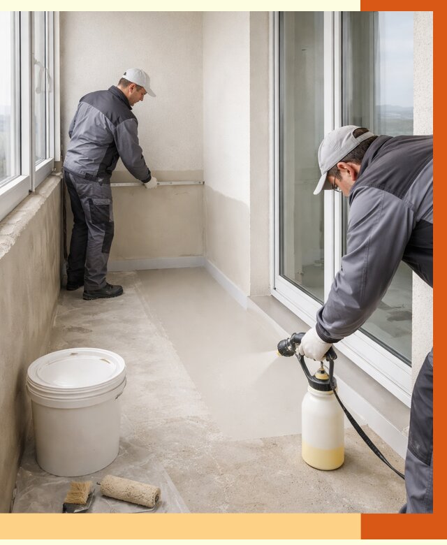 Утепление балкона жидкой теплоизоляцией в Нефтеюганске от 5847 руб./м2 | ТепломастерНфт