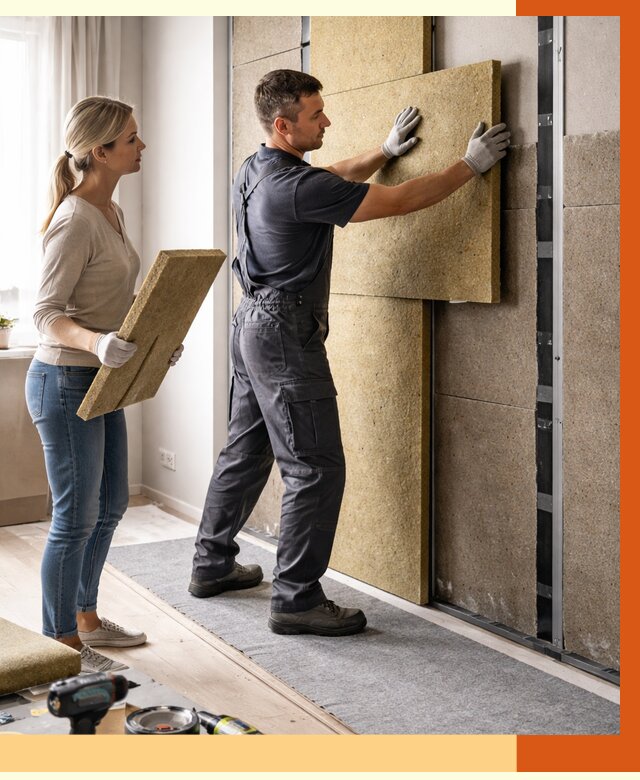 Профессиональная шумоизоляция квартиры в Нефтеюганске от 7626 руб. за м2 | ТепломастерНфт