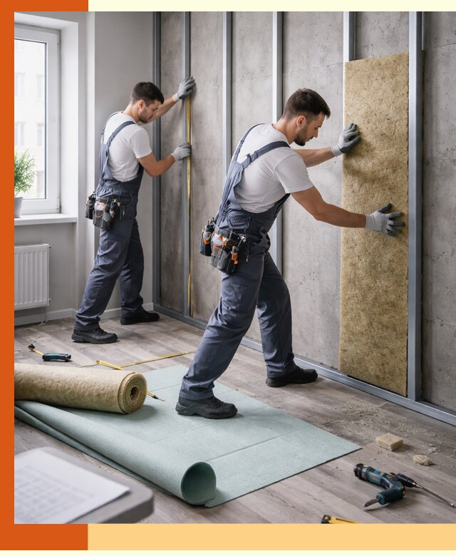 Шумоизоляция квартиры под ключ в Нефтеюганске — профессионально и гарантированно