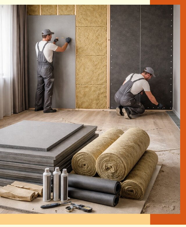 Шумоизоляция дома в Нефтеюганске от 4576 руб/м2 — комплексная звукоизоляция под ключ | ТепломастерНфт