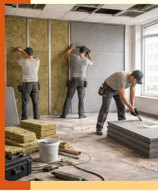 Профессиональная шумоизоляция офисов в Нефтеюганске для комфорта сотрудников