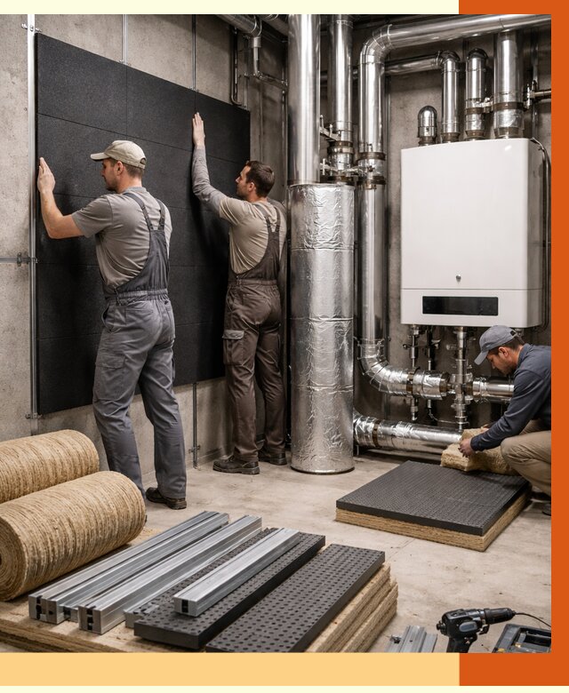 Шумоизоляция котельной в Нефтеюганске от 6609 руб. под ключ | Профессиональная звукоизоляция — ТепломастерНфт