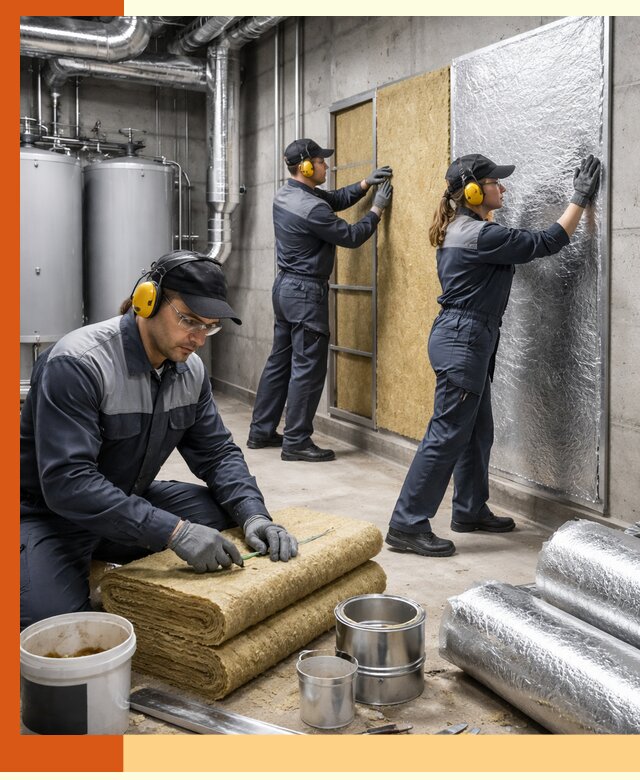 Шумоизоляция котельной в Нефтеюганске: профессиональный монтаж и материалы