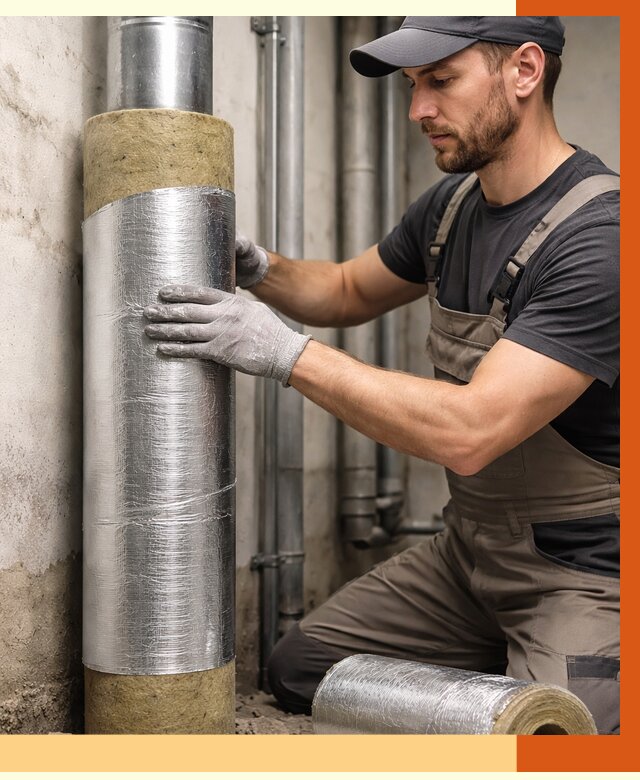 Шумоизоляция труб в Нефтеюганске от 1220 руб. — шумоподавление и звукоизоляция труб | ТепломастерНфт