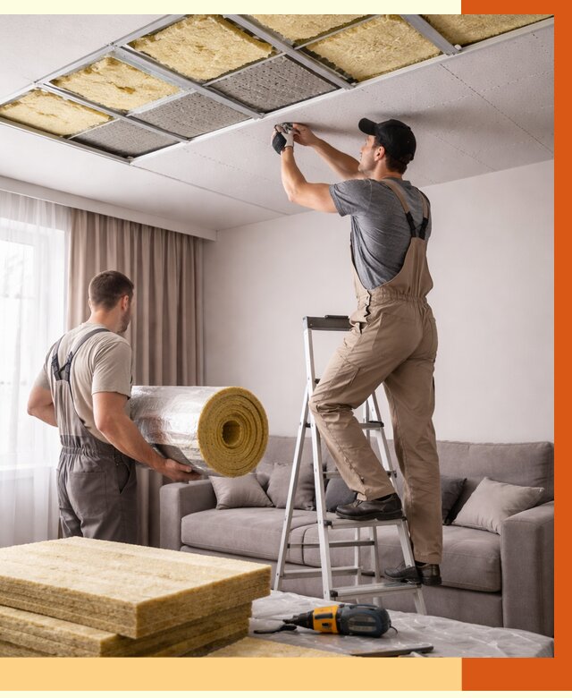 Шумоизоляция потолка в Нефтеюганске от 2288 руб. под ключ | Профессионально — ТепломастерНфт