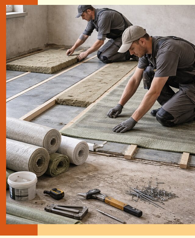 Шумоизоляция пола в Нефтеюганске — профессиональная звукоизоляция помещений