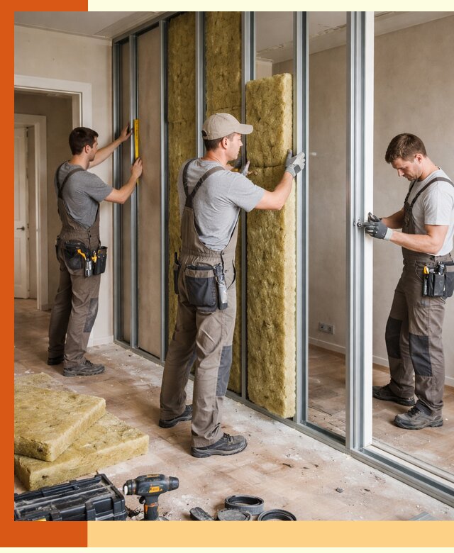 Шумоизоляция межкомнатных перегородок в Нефтеюганске эффективно и надёжно