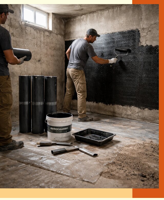 Гидроизоляция подвала в Нефтеюганске от 3559 руб. под ключ | Профессионально — ТепломастерНфт