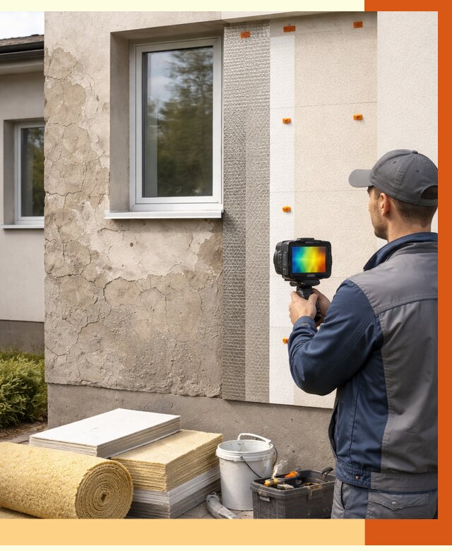 Тепловизионное обследование фасада в Нефтеюганске от 4576 руб. под ключ | ТепломастерНфт